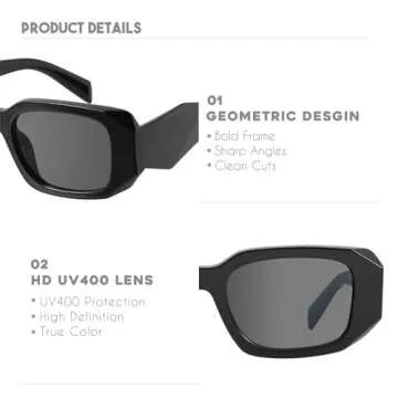 mosanana Trendy Rectangle Sunglasses for All Occasions