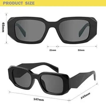 mosanana Trendy Rectangle Sunglasses for All Occasions