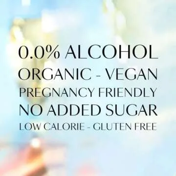 French Bloom Le Blanc Alcohol-Free Sparkling Wine, 750ml - Certified Organic, Vegan, Halal, Low Calorie, Pregnancy Friendly, Sulfite Free - Made with Fine Organic Wine, No Preservatives or Added Sugar