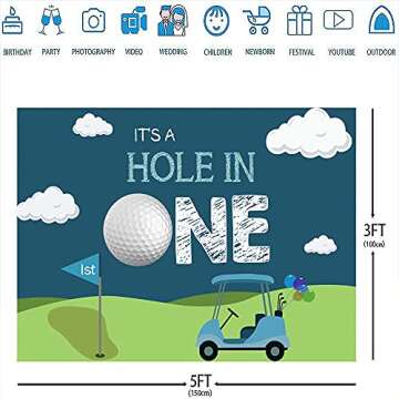 Ticuenicoa 1st Birthday Photography Backdrop for Kids