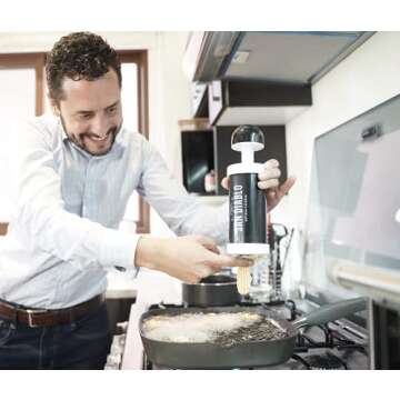 San Diablo Artisan Churros - Gourmet Kitchen Gadget w/hollow nozzle for filled churros + 8 other noz...