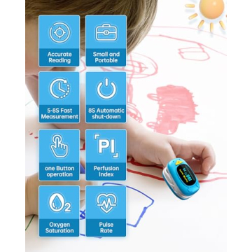 Children Fingertip Pulse Oximeter for Kids with OLED Display