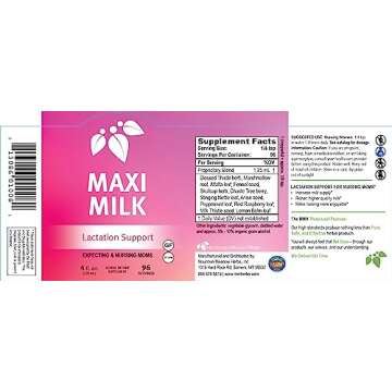 Mountain Meadow Herbs Maxi-Milk - 4 oz - All Natural Liquid Lactation Supplement to Increase Milk Su...