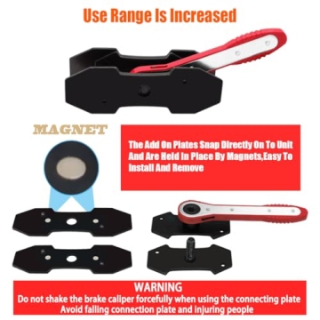 IRmm Brake Caliper Compression Tool with Hooks and Ratchets