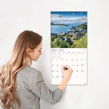 Red Ember Scotland Wall Calendar 2025 | Beautiful & Giftable