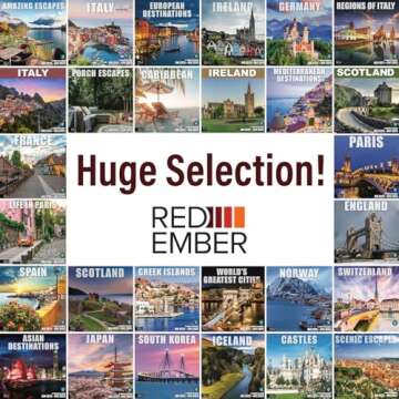 Red Ember Scotland Wall Calendar 2025 | Beautiful & Giftable