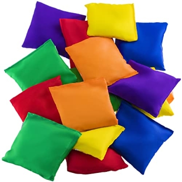 Vibrant PREXTEX Nylon Bean Bags Set of 12 - Fun for All