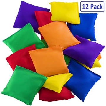 Vibrant PREXTEX Nylon Bean Bags Set of 12 - Fun for All