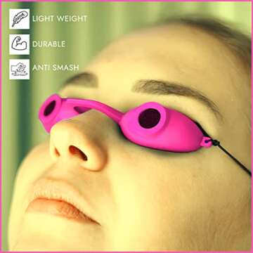 Super Sunnies EVO FLEX UV Eye Protection FDA compliant Flexible Tanning Goggles Eyeshields, 4-Pack