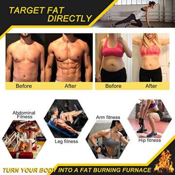 ELAIMEI Fat Burning Sweat Cream, Weight Loss Workout Enhancer Hot Gel for Belly, Slimming / Anti Cellulite Cream for Tummy for Body for Women and Men, Deep Tissue Massage & Muscle