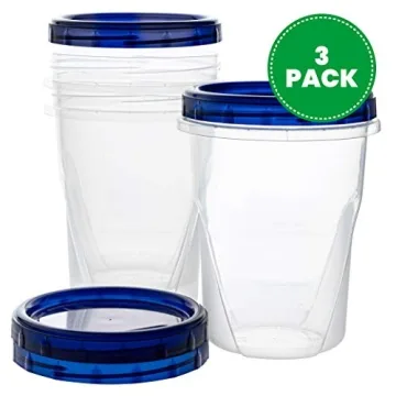 PLASTICPRO 32 oz Deli Containers with Twist Top