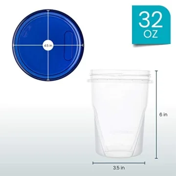 PLASTICPRO 32 oz Deli Containers with Twist Top