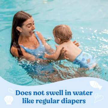 Huggies Little Swimmers Disposable Swimming Diapers, Size 4 (24-34 lbs), 18 Ct