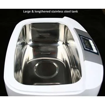 Industrial Grade Ultrasonic Cleaner 160 Watts 2.5 Liters with Heater for Gun Parts Carb Jewelry Dental
