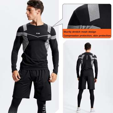 BOOMCOOL Mens Compression Shirts