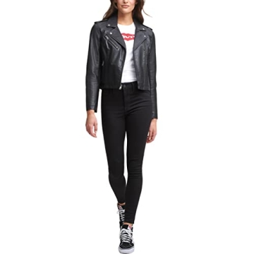 Levi's Faux Leather Moto Jacket for Women Stylish Fit