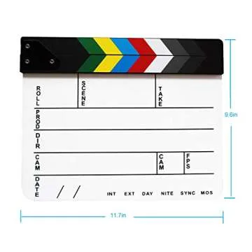 Coolbuy112 Acrylic Film Directors Clapboard for Filmmakers