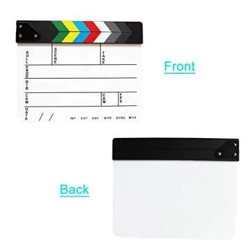 Coolbuy112 Acrylic Film Directors Clapboard for Filmmakers