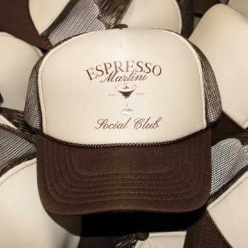 Espresso Martini Social Club Trucker Hat - Stylish Snapback
