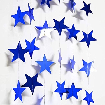 Decor365 Blue Star Garlands for Party Decor and Celebrations