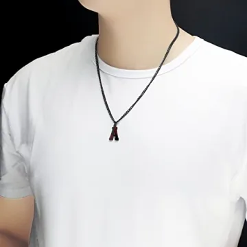 Baseball Initial A-Z Letter Necklace for Men & Boys