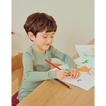 moimoln Soft Cotton Modal Pajamas for Kids - Mint 3T