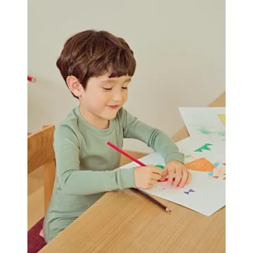 moimoln Soft Cotton Modal Pajamas for Kids - Mint 3T