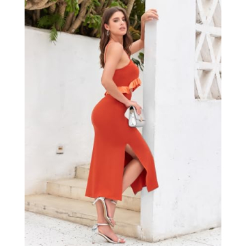 Trendy Jusfitsu Summer Midi Dress for Beach and Parties