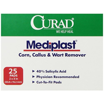 Curad Mediplast Wart Remover Pads - Effective Customized Treatment for Corns and Calluses