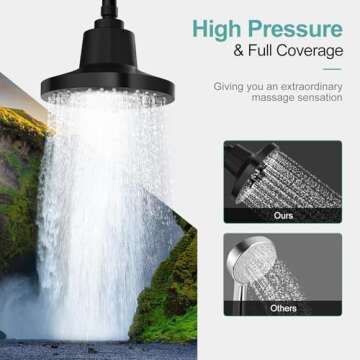 High-Pressure Filtered Shower Head for Healthier Skin