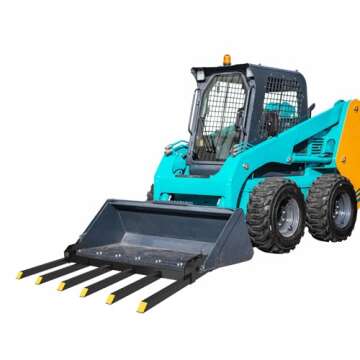 Clamp on Debris Forks to 60", Clamp-On Pallet Fork 4000 lbs Capacity Load Fit for Loader Bucket Skidsteer Tractor