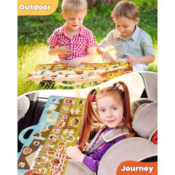 Walenced Reusable Sticker Book for Toddlers 2-4 Years, Stickers for Kids, Toddler Sticker Book Ages ...