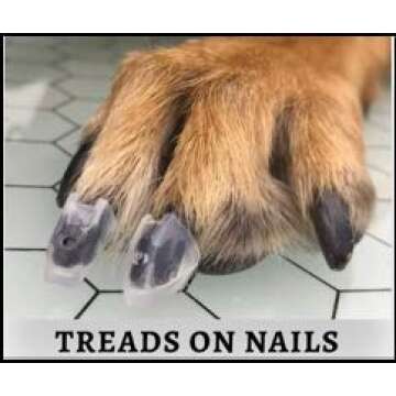 Dr. McHenry's Dog Toe Treads, Set of 24, Adhesive, Cleaning Brush, Increased Traction, Mobility Support, Large Kit- Weight: 40-60 lbs. Net Weight 1.6 oz.