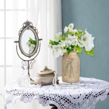 Chic DOITOOL Boho Glass Vase for Elegant Home Decor