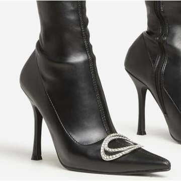 Lemonade Women's Over The Knee Heels Thigh High Boots Stiletto High Heel Stretch Pointed Toe Fall Wi...