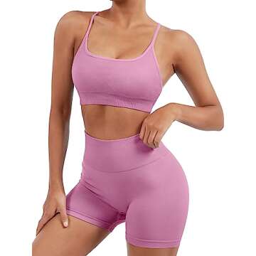 Stylish SUUKSESS Women Workout Set with Seamless Design