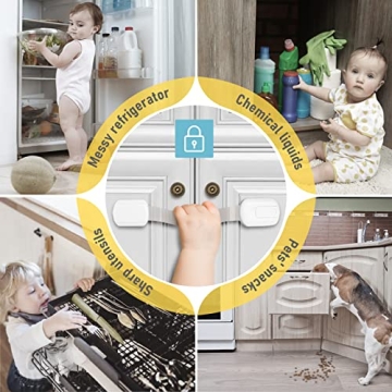 Child Safety Latches for Home - Easy Installation and Durable