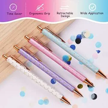 TECKWRAP Air Release Weeding Tool Pin Pen Vinyl Installation Weeding Tool for Vinyl DIY Craft Project (Gold Purple)