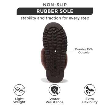 Project Cloud Slippers for Women - 100% Genuine Suede Womens platform slippers for women - Memory Foam Clogs for Women - Mules for women 2025 - Women Footwear Christmas Slippers (Viki, BRWN, 7.5)