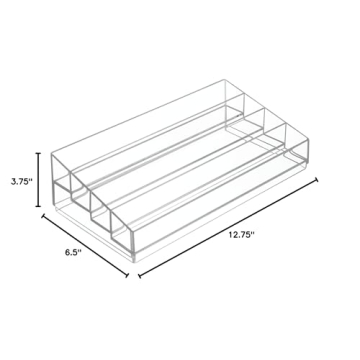 iDesign Clear Tiered Organizer for Cosmetics & Nail Polish