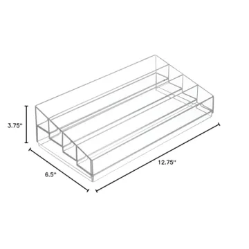iDesign Clear Tiered Organizer for Cosmetics & Nail Polish