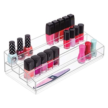 iDesign Clear Tiered Organizer for Cosmetics & Nail Polish
