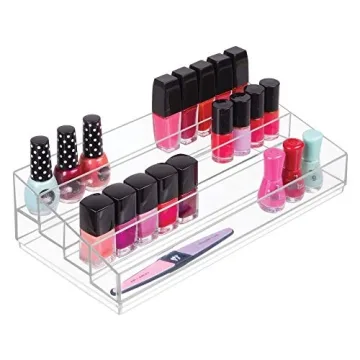 iDesign Clear Tiered Organizer for Cosmetics & Nail Polish