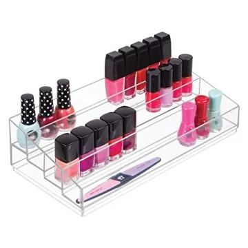 iDesign Clear Tiered Organizer for Cosmetics & Nail Polish