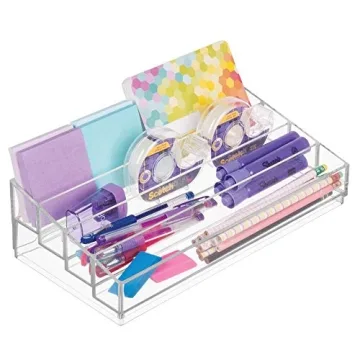 iDesign Clear Tiered Organizer for Cosmetics & Nail Polish
