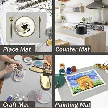 Extra Large Silicone Mat 36" x 24" for Kitchen Protection