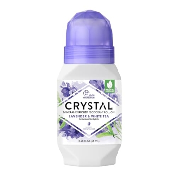 Natural Lavender & White Tea Crystal Mineral Deodorant Roll-On