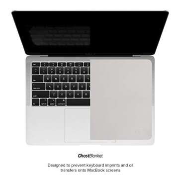 UPPERCASE GhostBlanket Screen Keyboard Imprint Protection Microfiber Liner and Cleaning Cloth 13" Compatible with MacBook Pro 13" 14" and MacBook Air 13" 15"