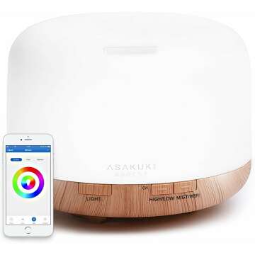 Smart Wi-Fi Essential Oil Diffuser with Alexa Control
