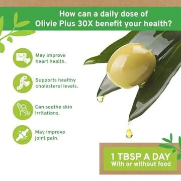 Organic High Polyphenol Extra Virgin Olive Oil OLIVIE PLUS 30X | Premium Moroccan EVOO | Heart Healt...